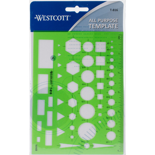 3 Pack Westcott All-Purpose TemplateC8735540 - 088359008458