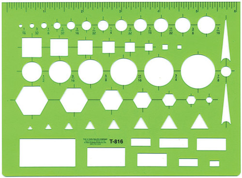 3 Pack Westcott All-Purpose TemplateC8735540