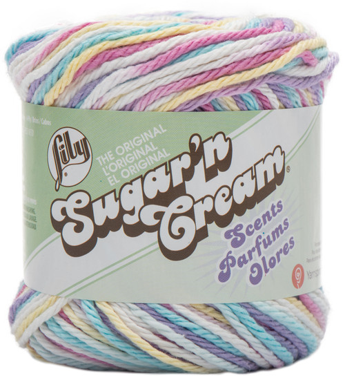 6 Pack - Lily Sugar'n Cream Yarn - Scents-Fleur de Lavender - 102024-24093 - 057355330696