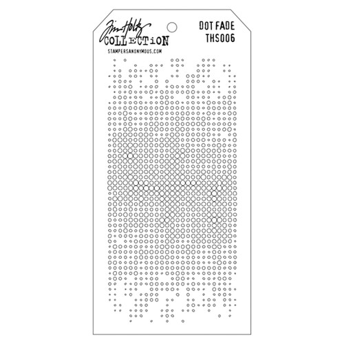 3 Pack Tim Holtz Layered Stencil 4.125"X8.5"-Dot Fade THS-006