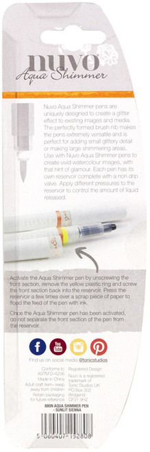 3 Pack Nuvo Aqua Shimmer Pen-Sunlit Sienna NASIP-880