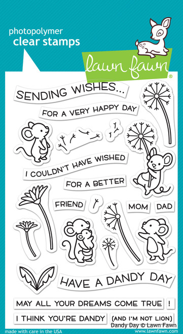 Lawn Fawn Clear Stamps 4"X6"-Dandy Day LF2217 - 035292674578