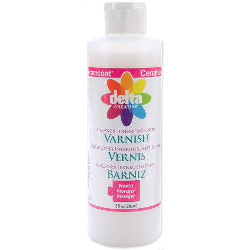 2 Pack - Delta Ceramcoat Protect Exterior/Interior Gloss Varnish-8oz - 7002-8 - 017158700294