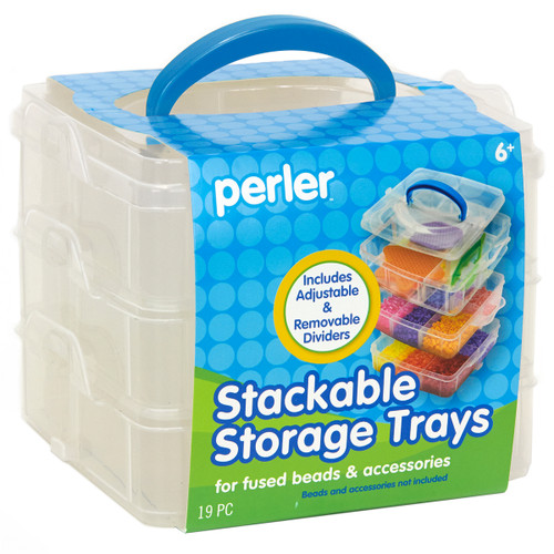 3 Pack Perler Square Stackable Storage80-22820