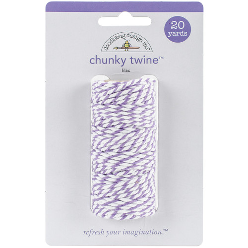 Doodlebug Monochromatic Chunky Twine 20yd-Lilac MONOCT-4813 - 842715048133