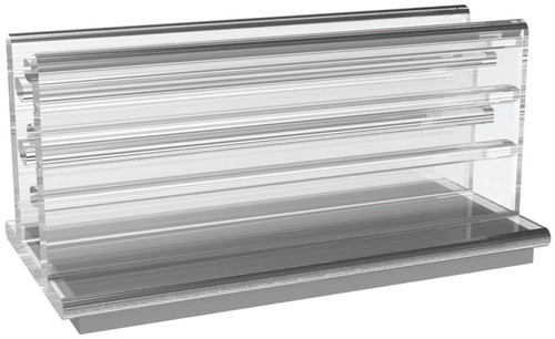 2 Pack - Deflecto SuperGrip Sign Holders W/Adhesive 1" 50/Pkg-Clear - 20002CR
