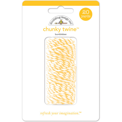 Doodlebug Monochromatic Chunky Twine 20yd-Bumblebee MONOCT-4808