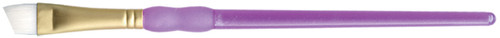6 Pack Crafter's Choice White Taklon Angular Brush-3/8" Width R9169-3/8 - 090672206299