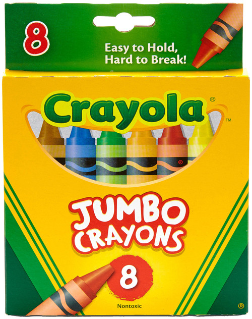 3 Pack - Crayola Jumbo Crayons-8/Pkg - 52-0389 - 071662003890