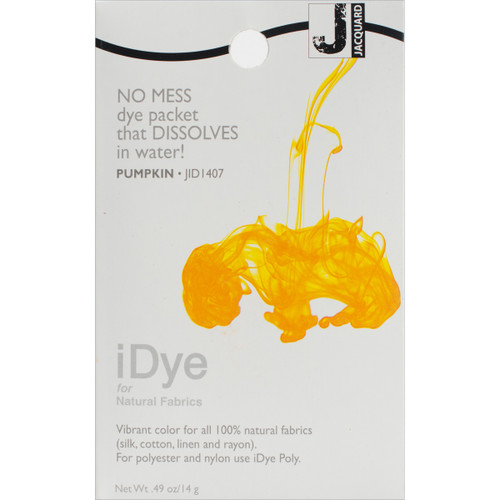 6 Pack - Jacquard iDye Fabric Dye 14g-Pumpkin - IDYE-407 - 743772022633