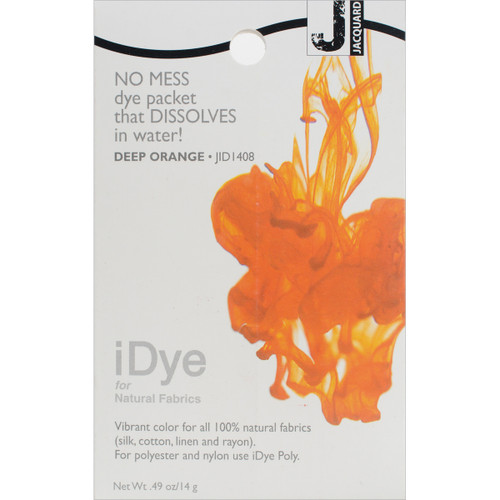 6 Pack - Jacquard iDye Fabric Dye 14g-Deep Orange - IDYE-408 - 743772022640