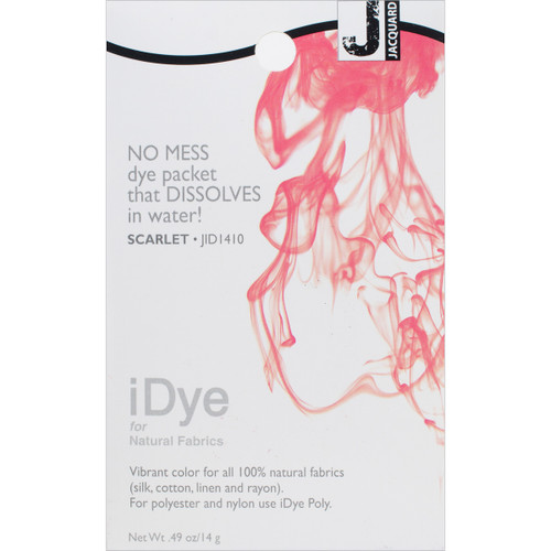 6 Pack - Jacquard iDye Fabric Dye 14g-Scarlet - IDYE-410 - 743772022664 6 Pack - Jacquard iDye Fabric Dye 14g-Scarlet - IDYE-410 - 743772022664