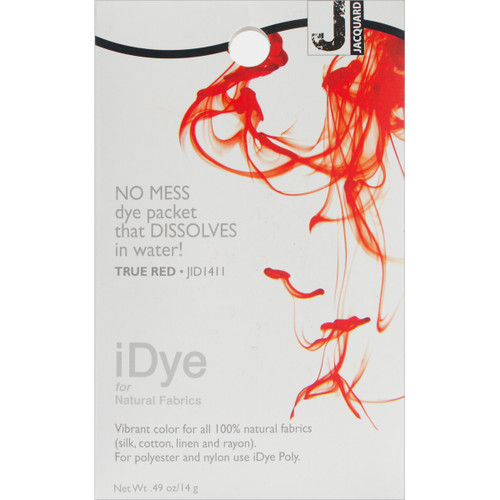 6 Pack - Jacquard iDye Fabric Dye 14g-True Red - IDYE-411 - 743772022671