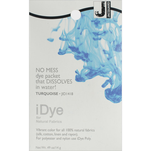 6 Pack - Jacquard iDye Fabric Dye 14g-Turquoise - IDYE-418 - 743772022749