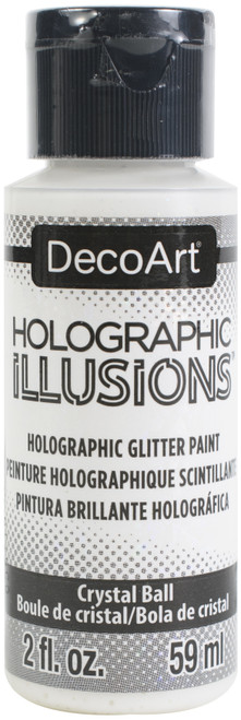 DecoArt Holographic Illusions Paint 2oz-Crystal Ball DHG2OZ-01 - 766218122544