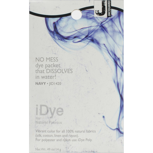 6 Pack - Jacquard iDye Fabric Dye 14g-Navy - IDYE-420 - 743772022763