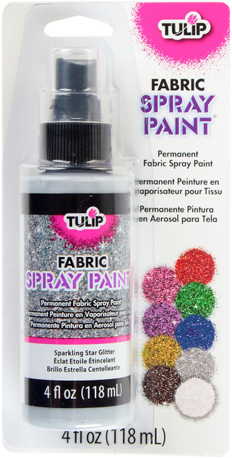3 Pack - Tulip Fabric Spray Paint 4oz-Sparkling Star Glitter - FSP2-26571 - 017754265715