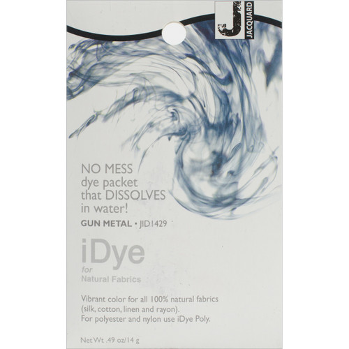 6 Pack Jacquard iDye Fabric Dye 14g-Gun Metal IDYE-429 - 743772022855