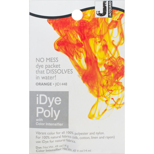 6 Pack - Jacquard iDye Poly Fabric Dye 14g-Orange - IPOLY-448 - 743772022893
