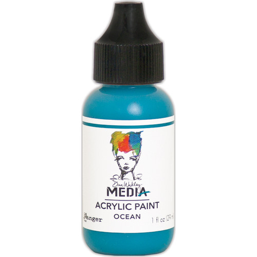 3 Pack - Dina Wakley Media Acrylic Paint 1oz-Ocean - MDQ-54061 - 789541054061