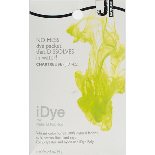 6 Pack Jacquard iDye Fabric Dye 14g-Chartreuse IDYE-422 - 743772022787