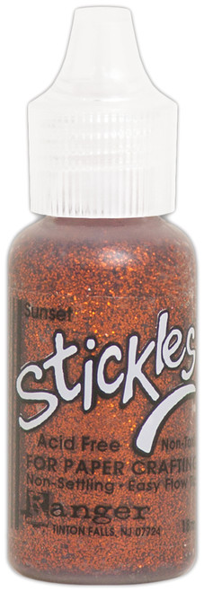 6 Pack Ranger Stickles Glitter Glue .5oz-Sunset SGG01-59769 - 789541059769
