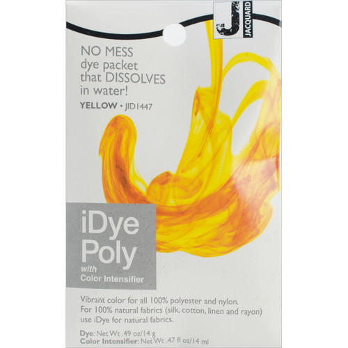 6 Pack - Jacquard iDye Poly Fabric Dye 14g-Yellow - IPOLY-447 - 743772022886