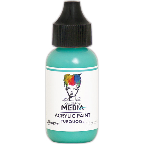 3 Pack - Dina Wakley Media Acrylic Paint 1oz-Turquoise - MDQ-54108 - 789541054108 3 Pack - Dina Wakley Media Acrylic Paint 1oz-Turquoise - MDQ-54108 - 789541054108
