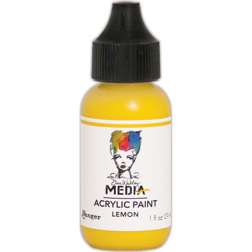 3 Pack Dina Wakley Media Acrylic Paint 1oz-Lemon MDQ-54023 - 789541054023
