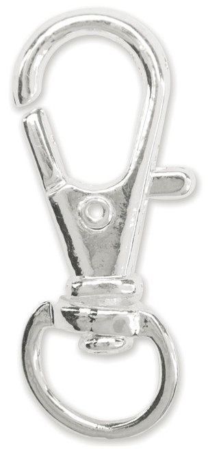 3 Pack - Beadalon Small Badge Clips W/Swivel 5/Pkg-Silver-Plated - 337B-008