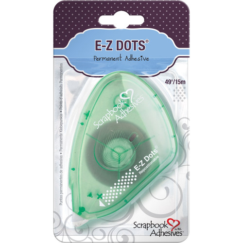 2 Pack Scrapbook Adhesives E-Z Dots Dispenser-Repositionable, .375"X49' -1640 - 093616016404