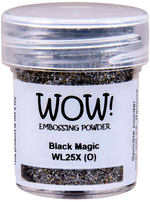 4 Pack - WOW! Embossing Powder 15ml-Black Magic - WOW-WL25X - 50602105293695060210529369 4 Pack - WOW! Embossing Powder 15ml-Black Magic - WOW-WL25X - 50602105293695060210529369