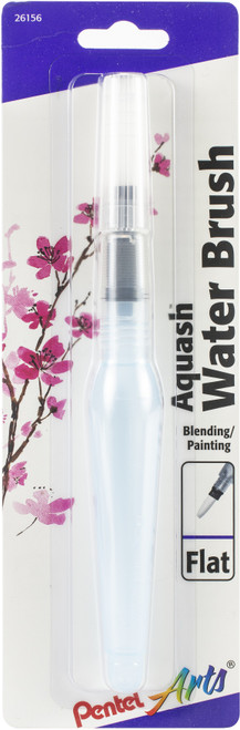 3 Pack Pentel Arts Aquash Water Brush -Flat Tip FRHMHBP - 072512261569