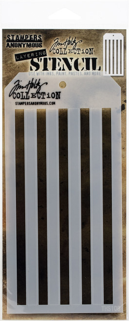 3 Pack Tim Holtz Layered Stencil 4.125"X8.5"-Shifter Stripes THS-108 - 752830091269