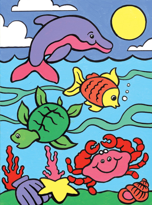 3 Pack - Royal & Langnickel My First Paint By Number Kit 8.75X11.375"-Sea Animals - MFPN-6 3 Pack - Royal & Langnickel My First Paint By Number Kit 8.75X11.375"-Sea Animals - MFPN-6