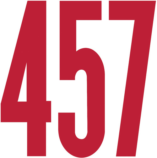 3 Pack - Duro Permanent Adhesive Vinyl Numbers 6" 48/Pkg-Red - D3219-RED