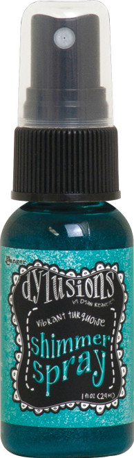 3 Pack - Dylusions Shimmer Sprays 1oz-Vibrant Turquoise - DYH-68433 - 789541068433