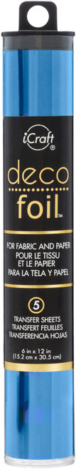 3 Pack - iCraft Deco Foil Transfer Sheets 6"X12" 5/Pkg-Denim - DF6X12-51295 - 000943512950