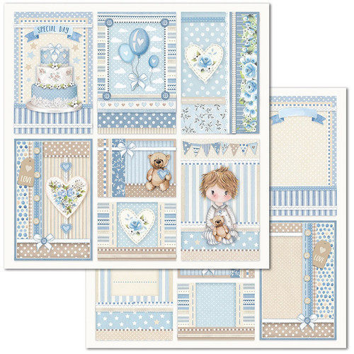 Stamperia Double-Sided Paper Pad 12"X12" 10/Pkg-Little Boy, 10 Designs/1 Each SBBL68