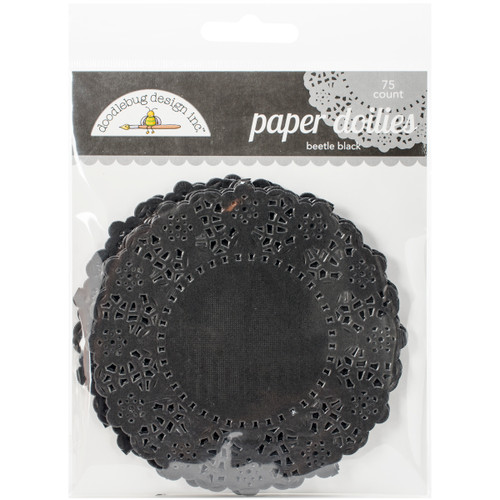 3 Pack - Doodlebug Doilies 4.5" 75/Pkg-Beetle Black - DD-4462 - 842715044623 3 Pack - Doodlebug Doilies 4.5" 75/Pkg-Beetle Black - DD-4462 - 842715044623