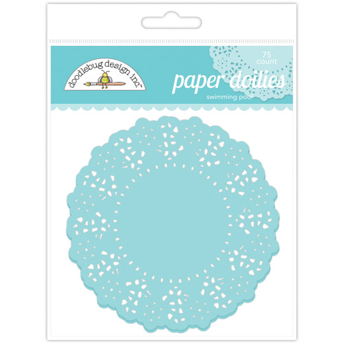 3 Pack - Doodlebug Doilies 4.5" 75/Pkg-Swimming Pool - DD-4457