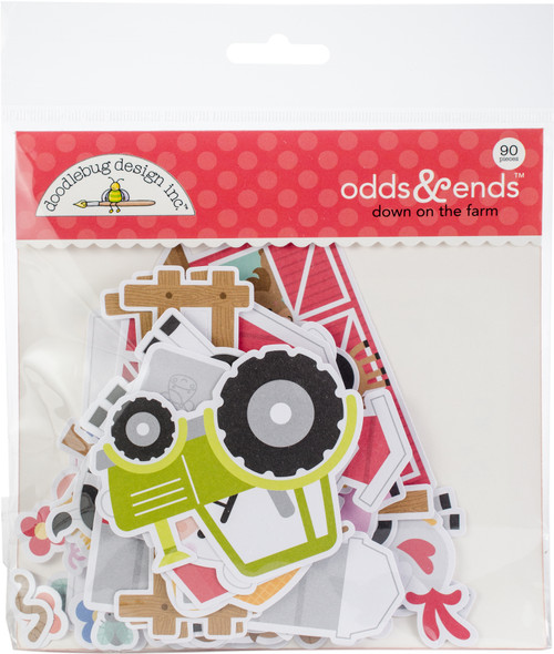 2 Pack - Doodlebug Odds & Ends Die-Cuts-Down On The Farm, 90/Pkg - DF5905 - 842715059054