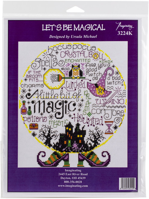 Imaginating Counted Cross Stitch Kit 8.3"X9.4"-Let's Be Magical (14 Count) I3224 - 054995032249