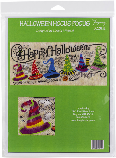 Imaginating Counted Cross Stitch Kit 14.4"X5"-Halloween Hocus Pocus (14 Count) - I3220 - 054995032201