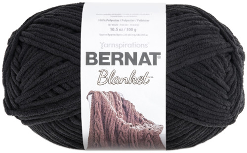 2 Pack Bernat Blanket Big Ball Yarn-Coal 161110-10040 - 057355389342