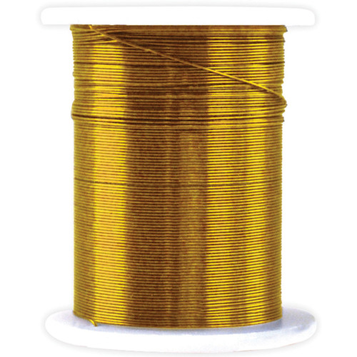 6 Pack Craft Medley Metallic Beading & Jewelry Wire 28 Gauge 32'-Gold BD949-F