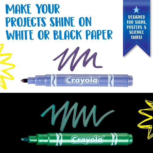 Crayola Project Markers 8/Pkg-Assorted Colors 58-8352