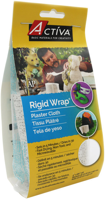 3 Pack - Activa Rigid Wrap Plaster Cloth-4"X180" - 231 - 036061002318
