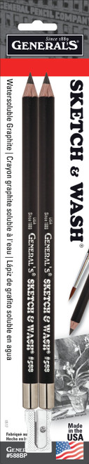 6 Pack General's Sketch & Wash Pencils 2/PkgGP588BP - 044974588027