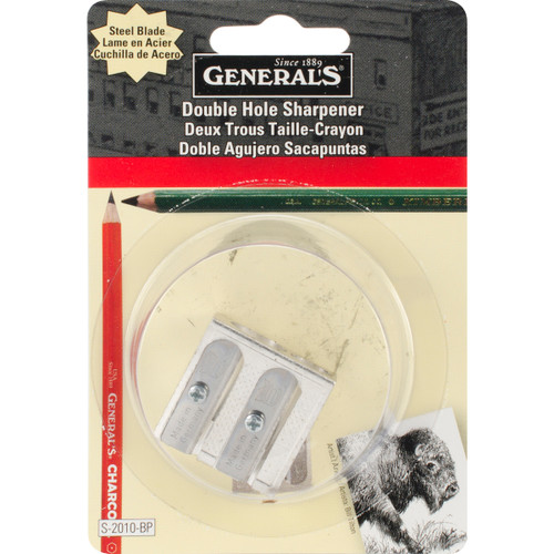 6 Pack General's Double Hole Pencil Sharpener  S2010BP - 044974620109